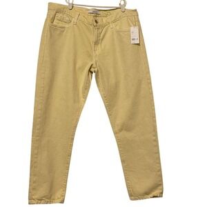 J Brand Women's Butter Yellow Sadey Slim Straight Jeans NEW Size 31 Orig.$198